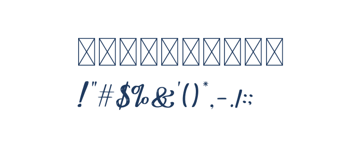 Kitahara Brush Script demo vers Other Characters