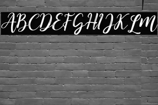 Kitahara Brush Script demo vers Font examples