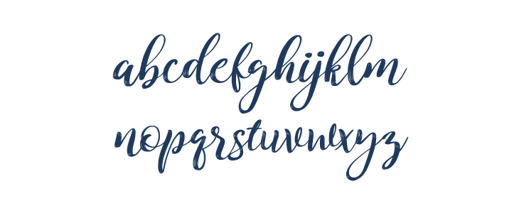 Kitahara Brush Script demo vers Lowercase