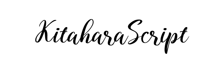 Kitahara Script  font caratteri gratis