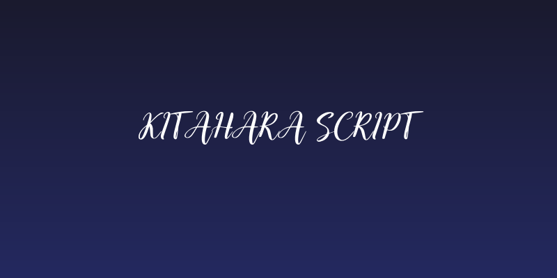 Kitahara Script Social Header