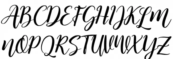 Kitahara Script Шрифта ВЕРХНИЙ