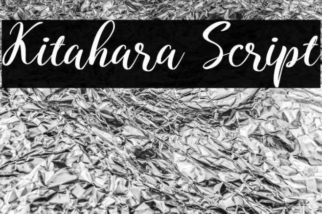 Kitahara Script Font examples