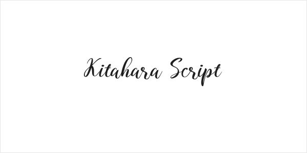 Kitahara Script Logo