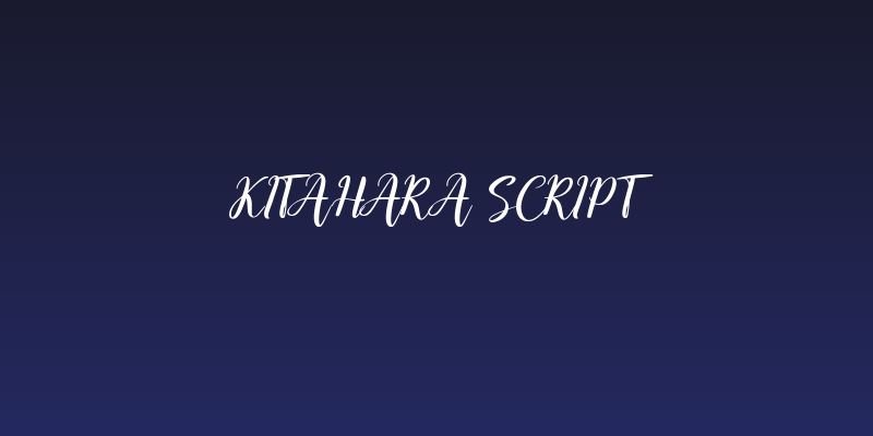 Kitahara Script Social Header