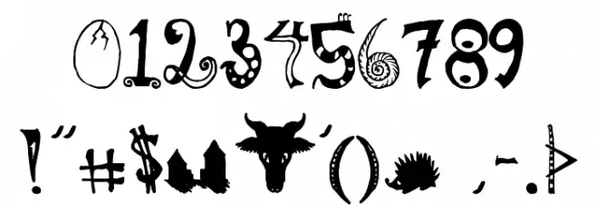 Kitbiya Amerikiya Font OTHER CHARS