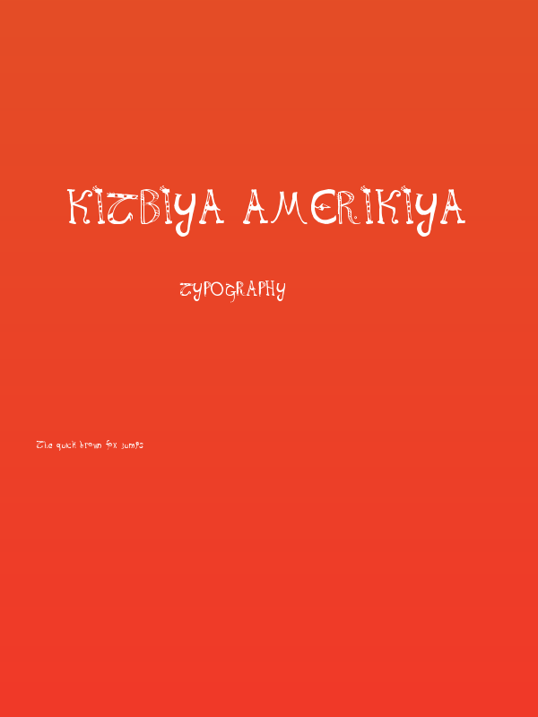 Kitbiya Amerikiya Poster