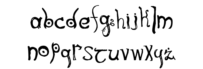 Kitbiya Amerikiya Font LOWERCASE