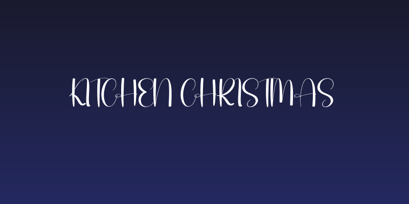 Kitchen Christmas Social Header