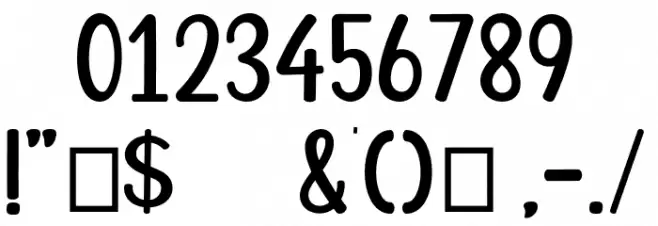 Kitchen Cookies Font OTHER CHARS