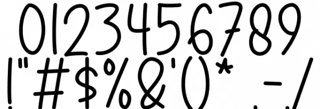 Kitchen Counter Font OTHER CHARS