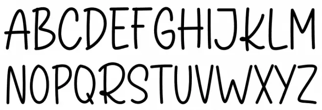 Kitchen Counter Font UPPERCASE