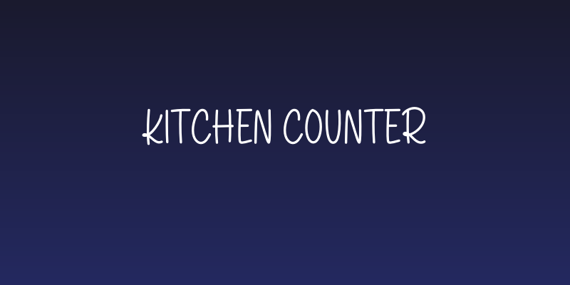 Kitchen Counter Social Header