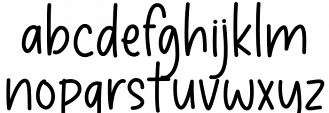 Kitchen Counter Font LOWERCASE