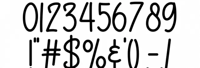 Kitchen Girl Font Alte caractere