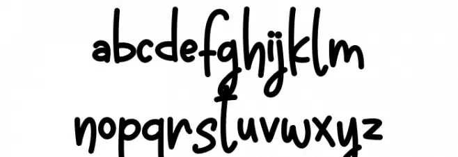 Kitchen Girl Font Litere mici