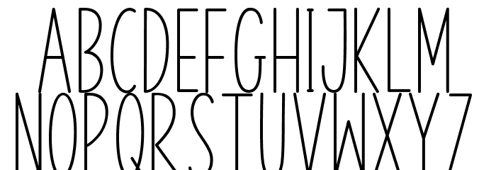 Kitchen Home Font LOWERCASE