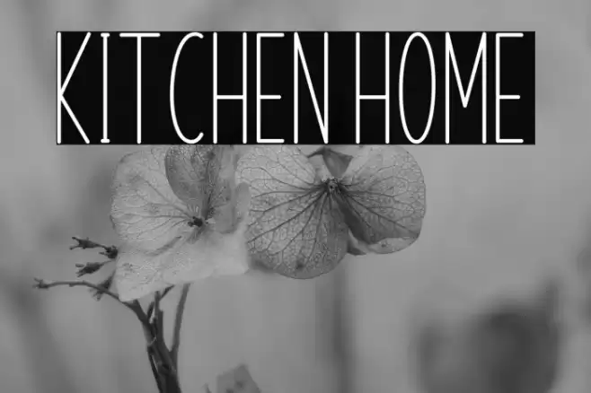 Kitchen Home Font examples