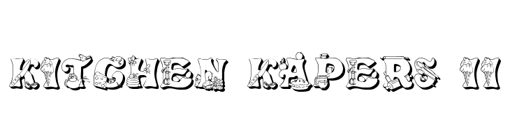 Kitchen Kapers II  font caratteri gratis