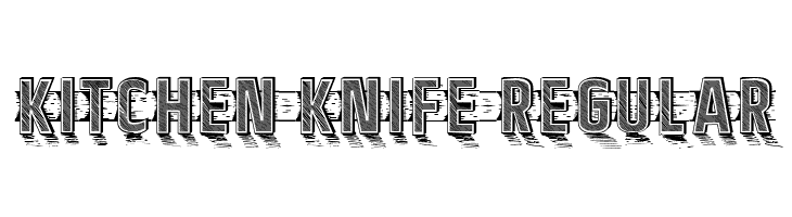 Kitchen Knife Regular  Frei Schriftart Herunterladen
