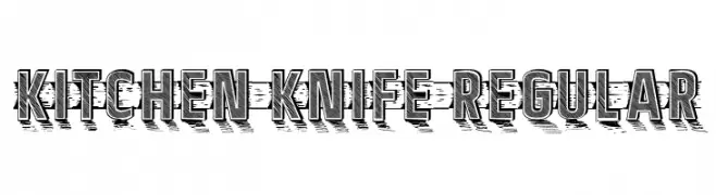 Kitchen Knife Regular  フリーフォントのダウンロード
