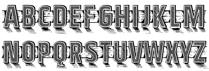 Kitchen Knife Regular 字体 小写