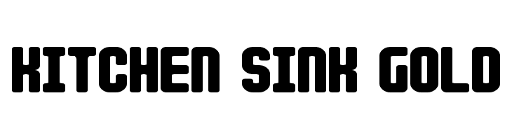 Kitchen Sink Gold  Fuentes Gratis Descargar