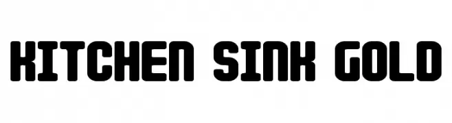 Kitchen Sink Gold  font caratteri gratis