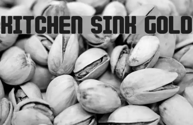 Kitchen Sink Gold Font examples