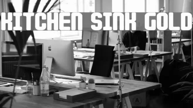 Kitchen Sink Gold Font examples