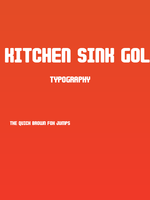 Kitchen Sink Gold Poster
