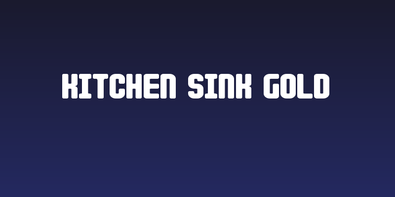 Kitchen Sink Gold Social Header