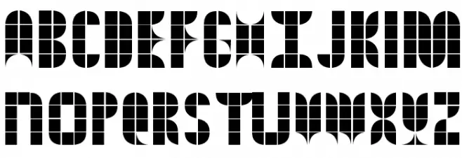 Kitchen Tiles Font UPPERCASE