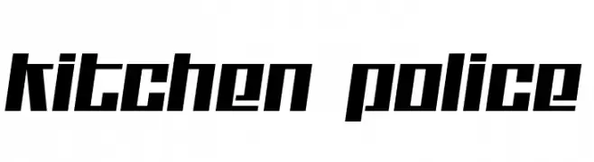 Kitchen police  フリーフォントのダウンロード