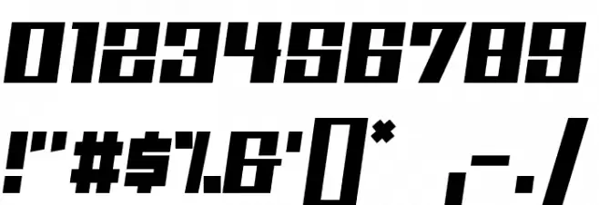 Kitchen police フォント その他の文字