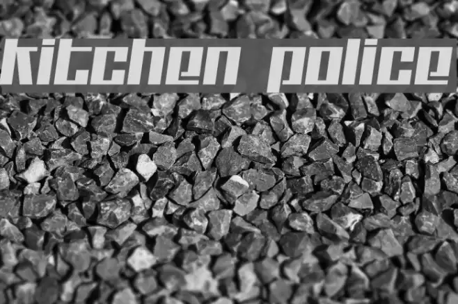 Kitchen police フォント examples