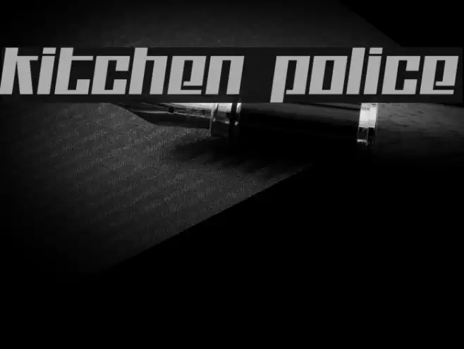 Kitchen police フォント examples