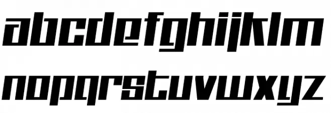 Kitchen police フォント 小文字