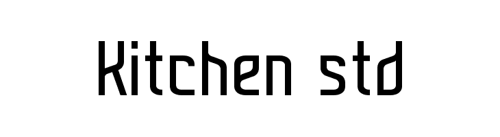 Kitchen std  font caratteri gratis