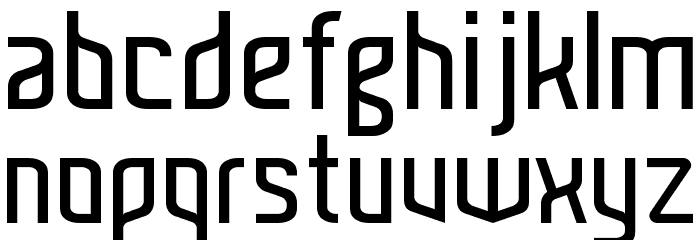Kitchen std Font LOWERCASE