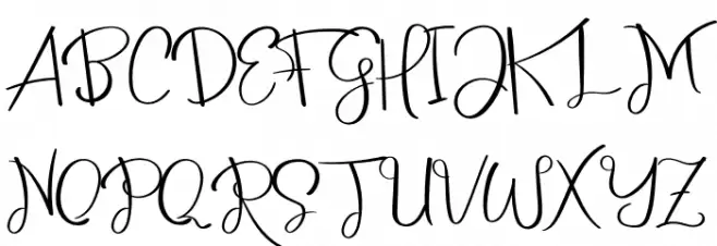 Kitchen Schriftart Groß