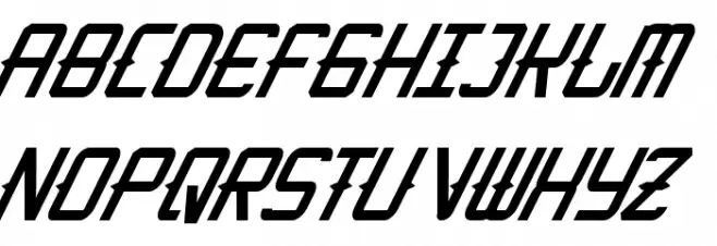 KitchenCowboyItalic Caratteri MINUSCOLO