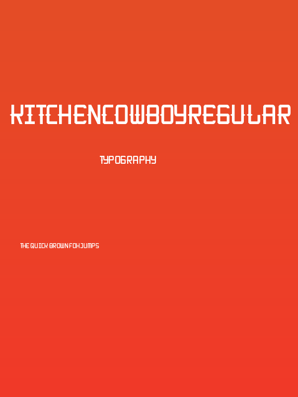 KitchenCowboyRegular Poster