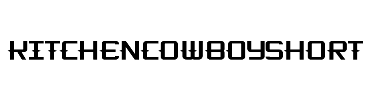 KitchenCowboyShort Font