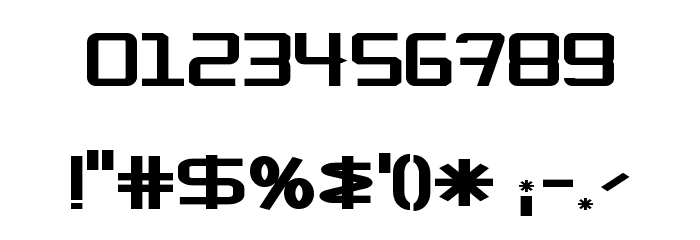 KitchenCowboyShort Font OTHER CHARS