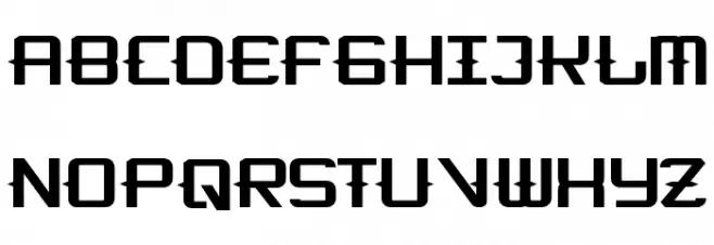 KitchenCowboyShort フォント 大文字