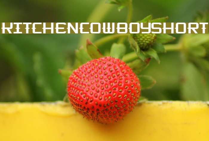 KitchenCowboyShort Font examples