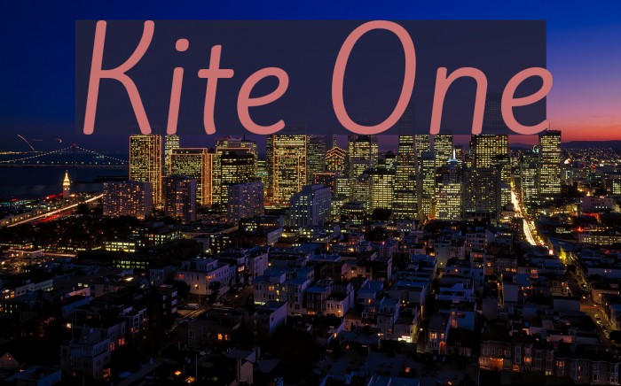 Kite One Font examples