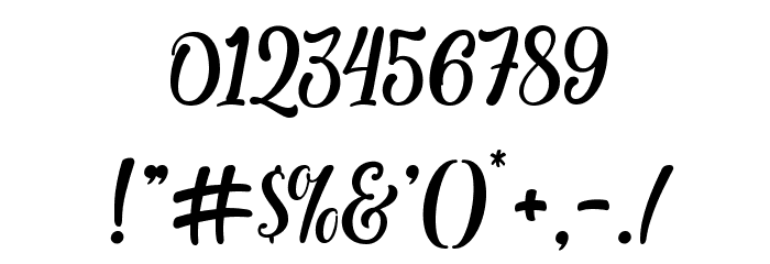 Kite Script Font OTHER CHARS