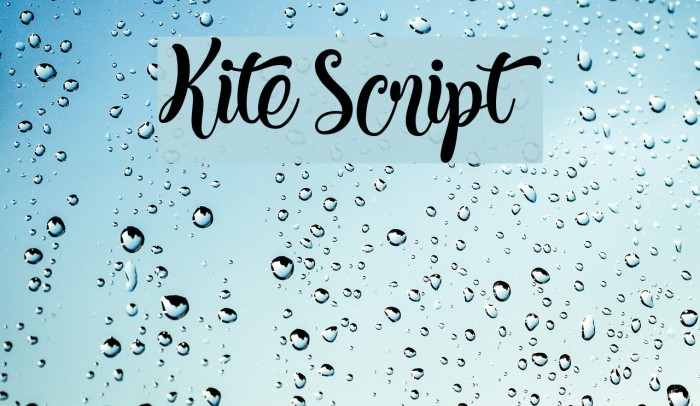 Kite Script Font examples